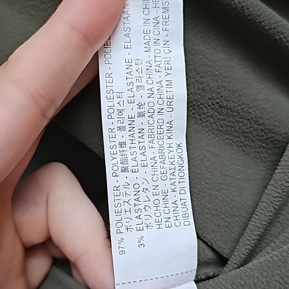 Zara Basic Army Green Romper, Size S - Picture 4 of 5